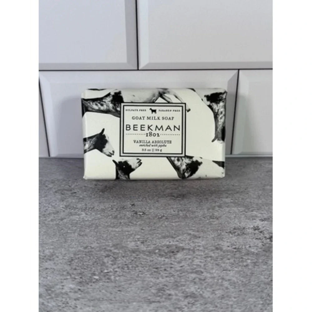 Beekman 1802 Vanilla Absolute Goat Milk Soap Bar 3.5 oz Jojoba Shea Butter New